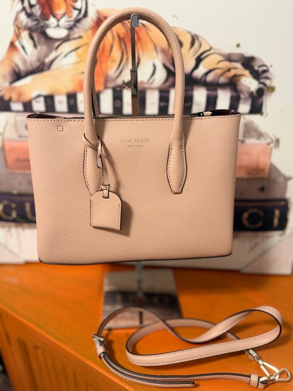 kate spade Blush Pink Pebbled Leather Satchel